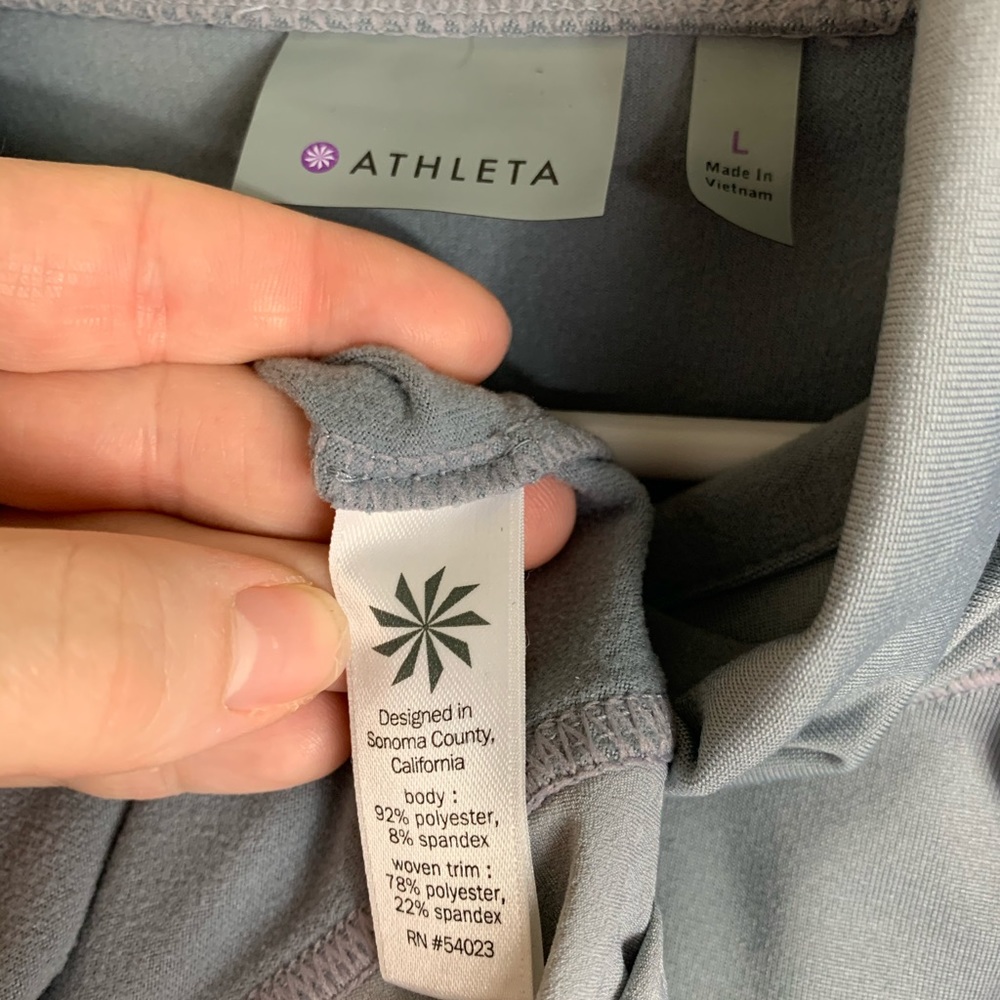SOLD!! ATHLETA PLUSH TECH HOODIE 3.0 GREY SIZE L - Picture 8 of 8